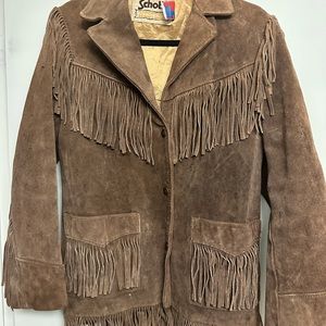 Vintage Schott NYC fringe jacket size 14 / small